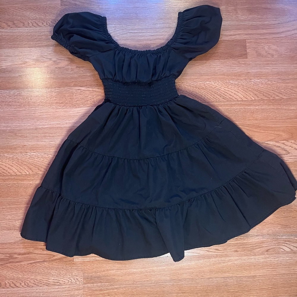 Justice Black Ruffle Dress - Picture 5 of 5